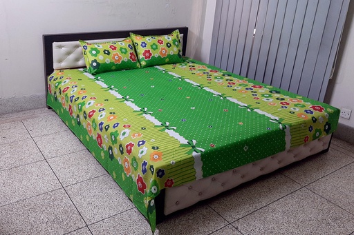 [Bed-42] Cotton Fabric and polyester Mixed Bed sheet Set
